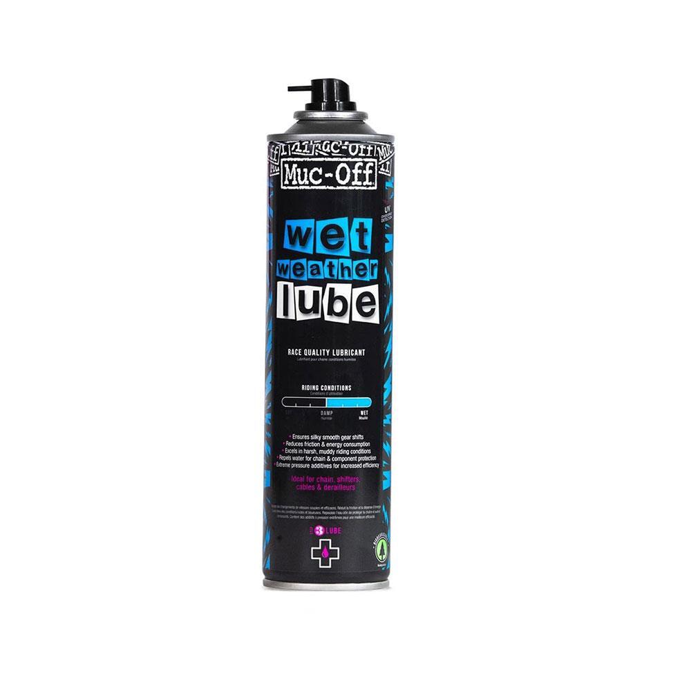Muc-Off Aerosol Lubrificante para Cadeia Meteorológica Úmida 400ml 2/4
