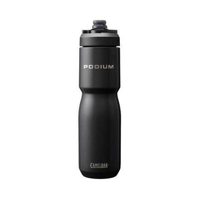 Waterfles monochrome roestvrij staal 500ml - podium insulated steel zwart