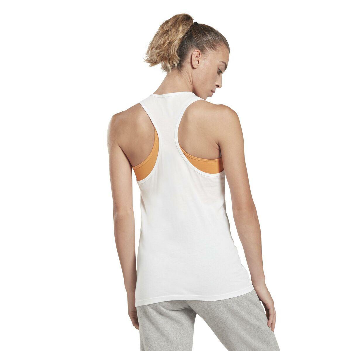 Débardeur Femme Reebok TE GRAPHIC TANK HT6181 Blanc 3/5