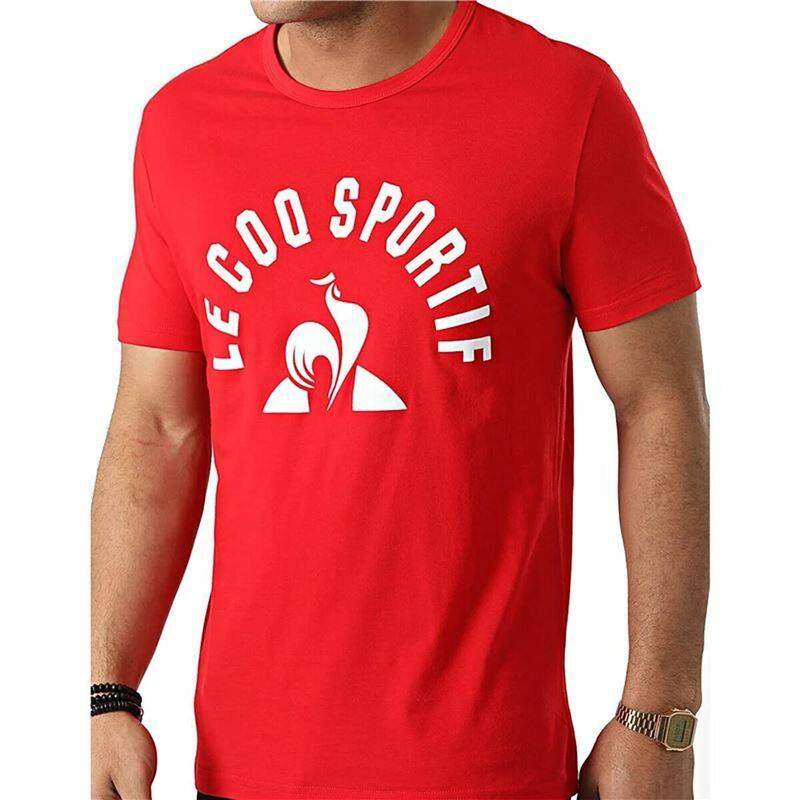 Maglia a Maniche Corte Uomo Le coq sportif Bat Nº2 Rosso