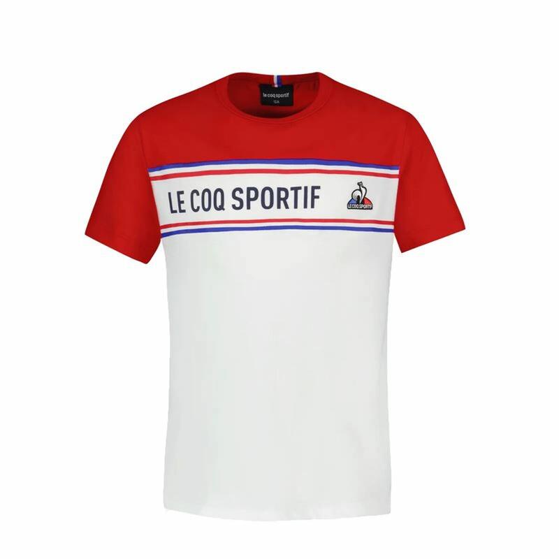 Camiseta de Manga Corta Niño Le coq sportif  N°2 Tricolore Blanco