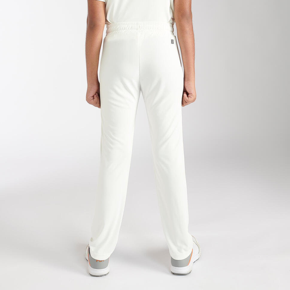 Refurbished Cricket White Trouser TS 500 Eco A Grade FLX Decathlon
