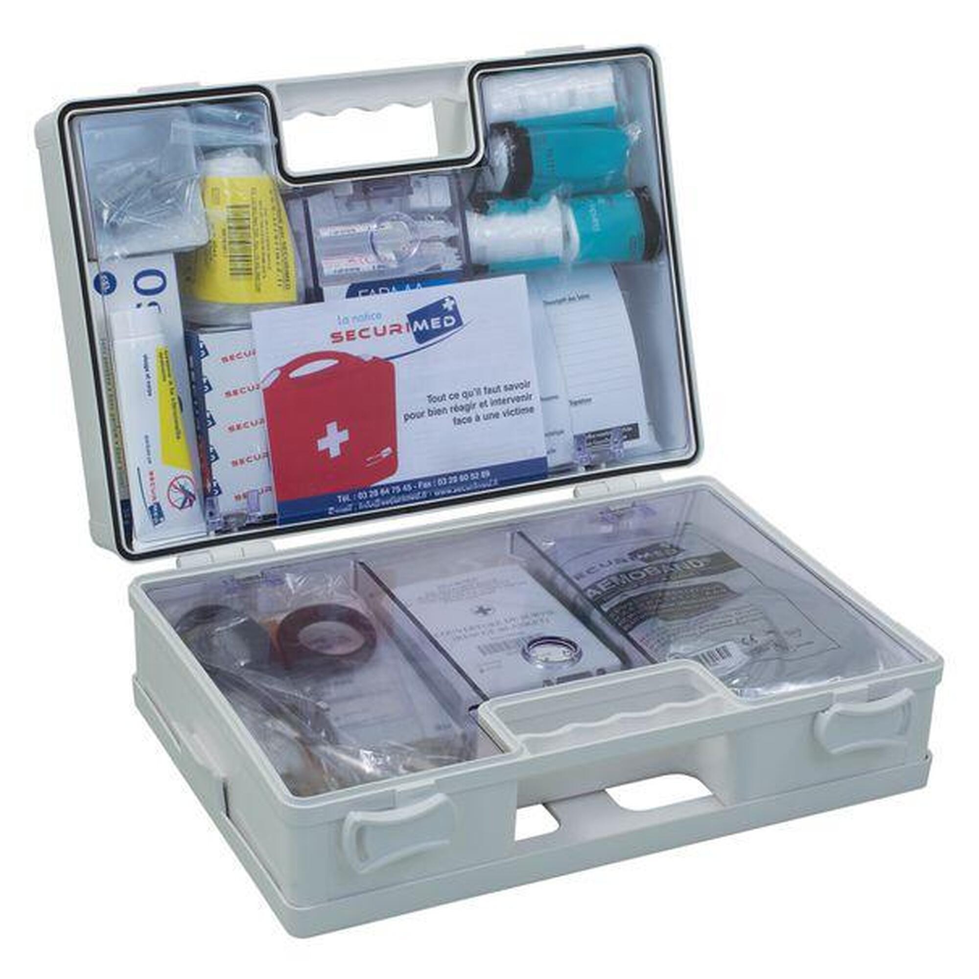 Securimed - Trousse De 1er Secours Premium - Trousse De Secours - Gris - Taille Unique - Decathlon