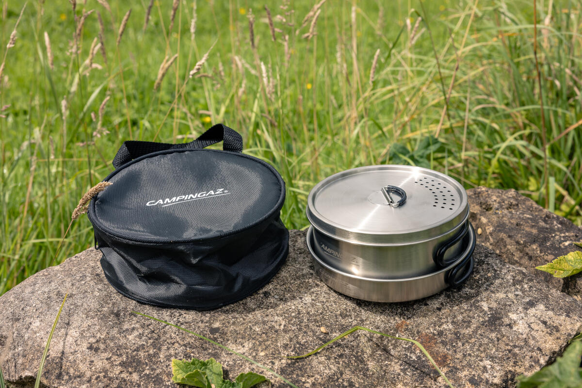 Campingaz Premium kit met RVS tang spatel grillbestek