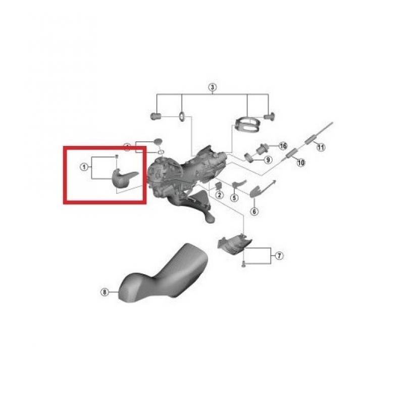 Embellecedor De Maneta Dura Ace ST 9120 Derecha Shimano