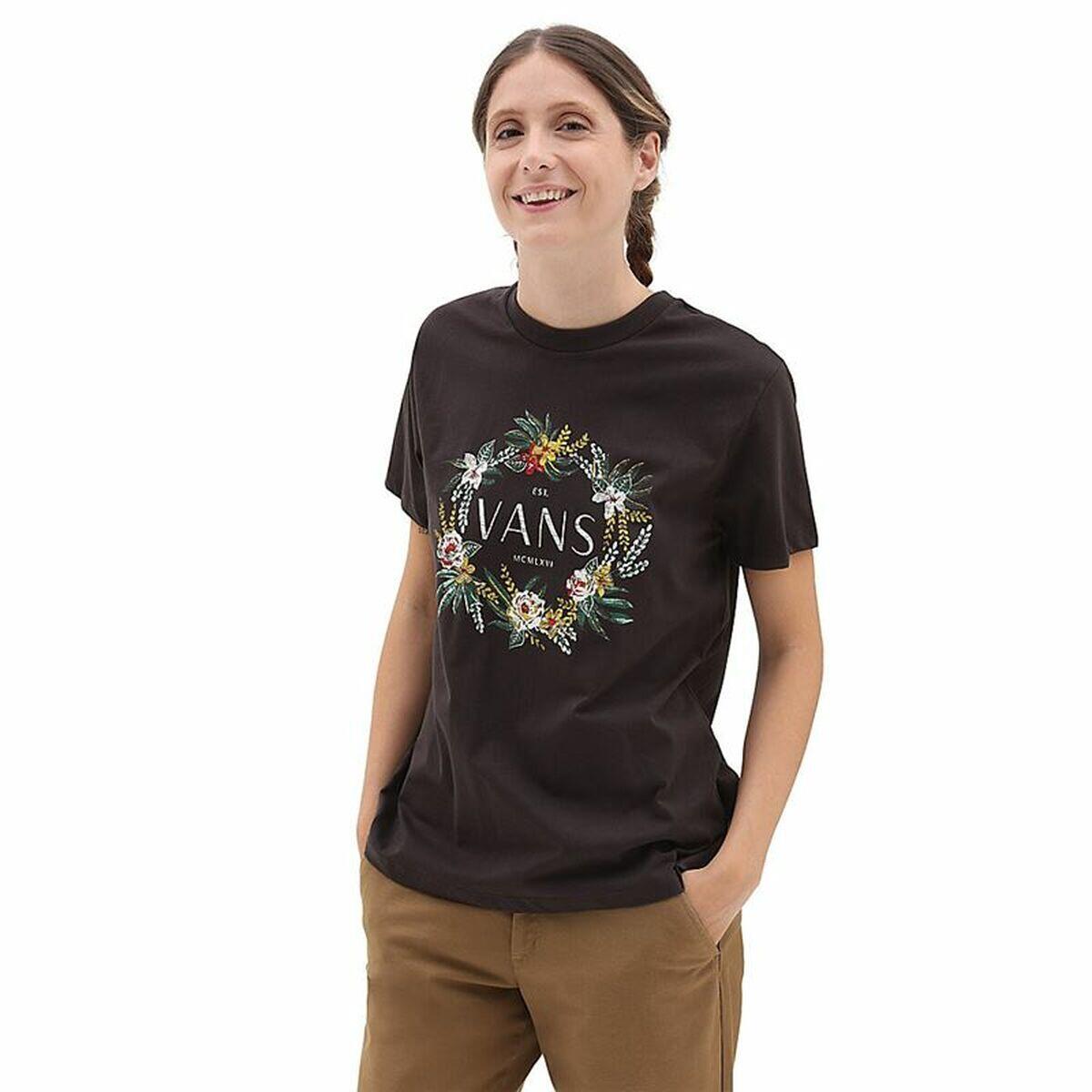 VANS Camiseta de Manga Corta Mujer Vans Wreath Of Flowers Bff Tee-B