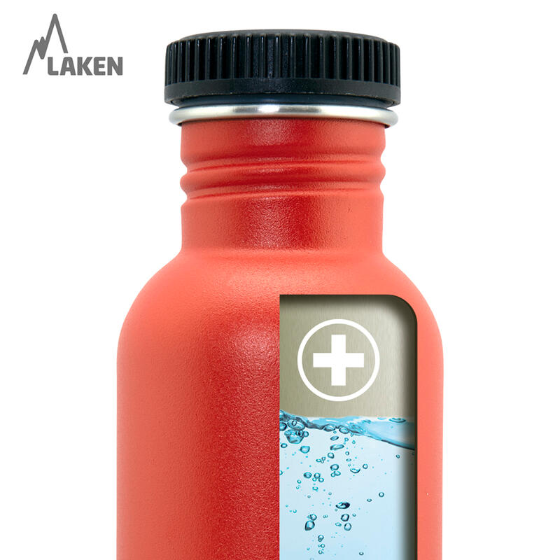 CANTIMPLORA BOTELLA ACERO INOXIDABLE LAKEN BASIC STEEL PLAIN 350 ML VERDE