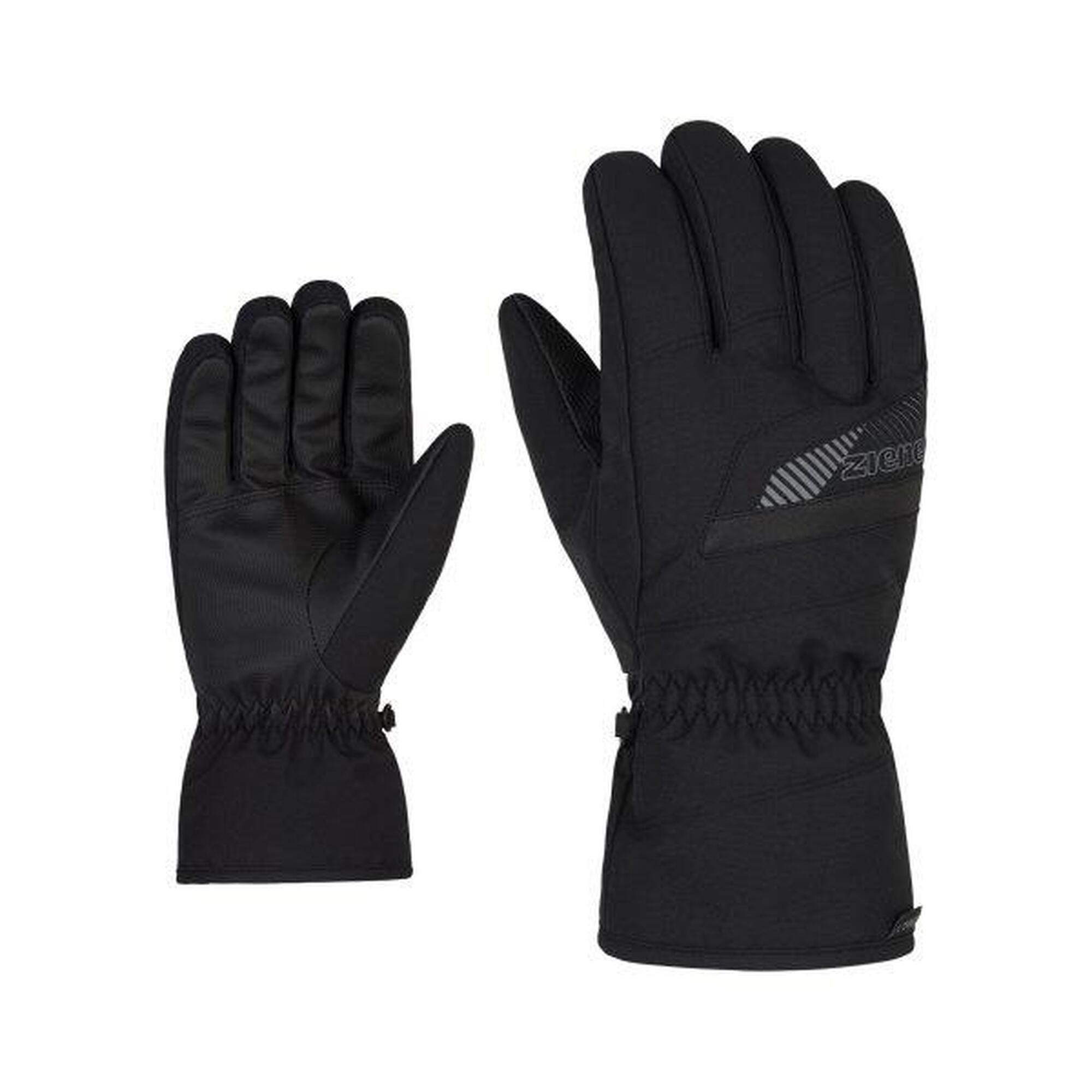 Gants d'hiver pour hommes Taille 9,5 - Ziener GORDAN AS® Alpine 100% Noir