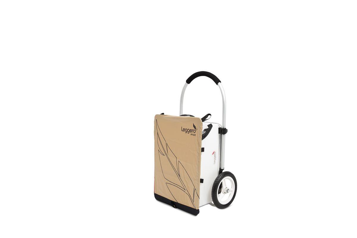 LEGGERO Leggero Fahrradanhänger Trolley Max - Einkaufswagen beige/marine