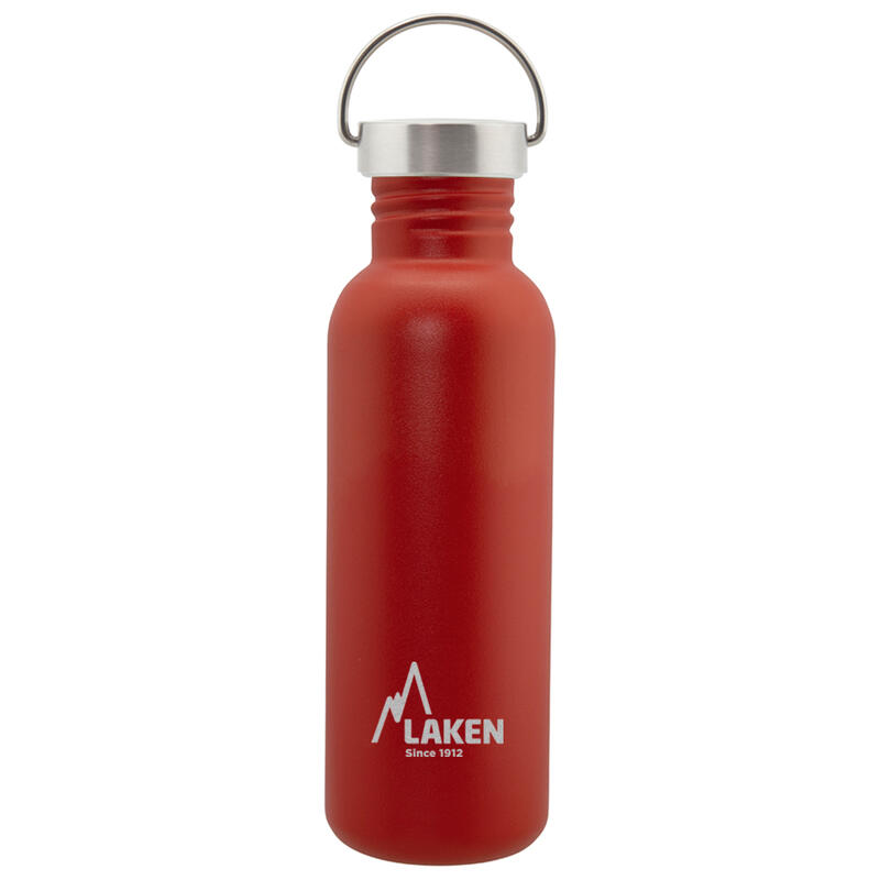 BIDON LAKEN BASIC STEEL 750ML RED BSH75RO