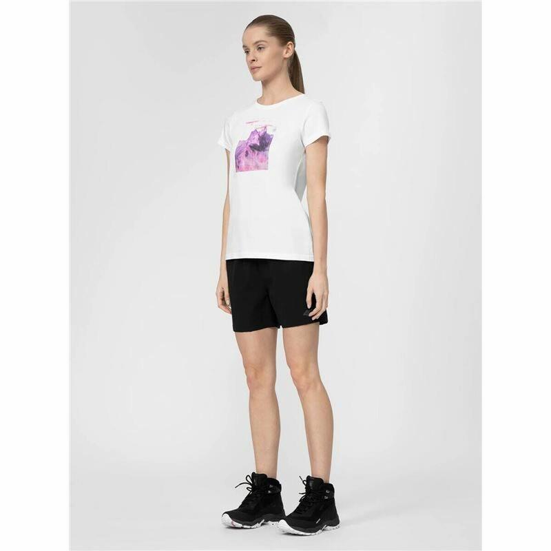 Camiseta de Manga Corta Mujer 4F TSD060 Blanco