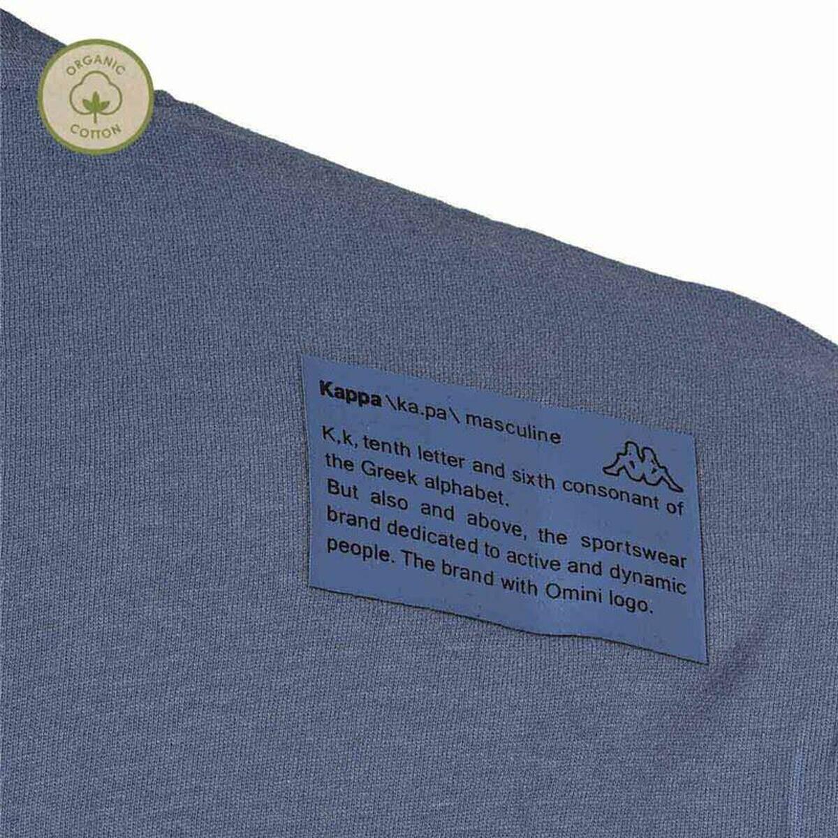 Maglia a Maniche Corte Uomo Kappa Azzurro 3/5