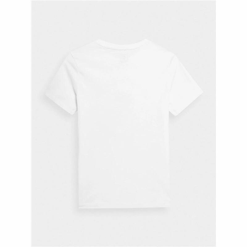 Camiseta de Manga Corta Niño 4F M294  Blanco