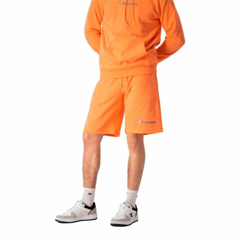 Pantalones Cortos Deportivos para Hombre Champion Script Logo OR Naranja