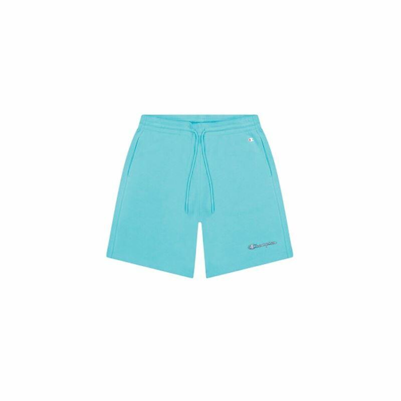 Pantaloni Corti Sportivi da Uomo Champion Script Logo BL Acquamarina