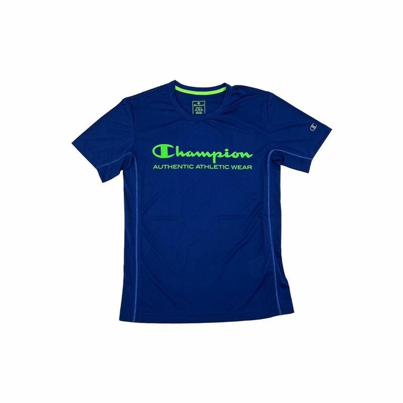 Camiseta de Manga Corta Hombre Champion Crewneck Azul