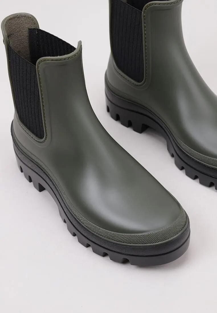 Botas de agua - Vela, mujer - Impermeables, bajas - W10280 - Verde 3/5