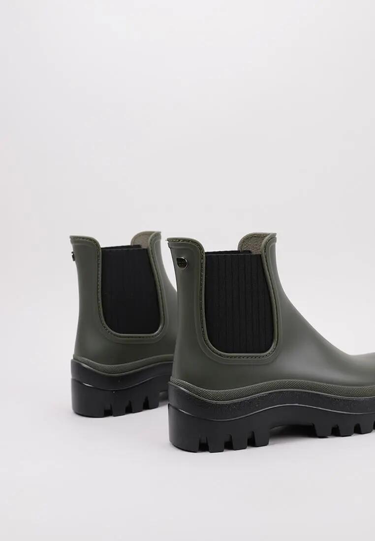 Botas de agua - Vela, mujer - Impermeables, bajas - W10280 - Verde 4/5