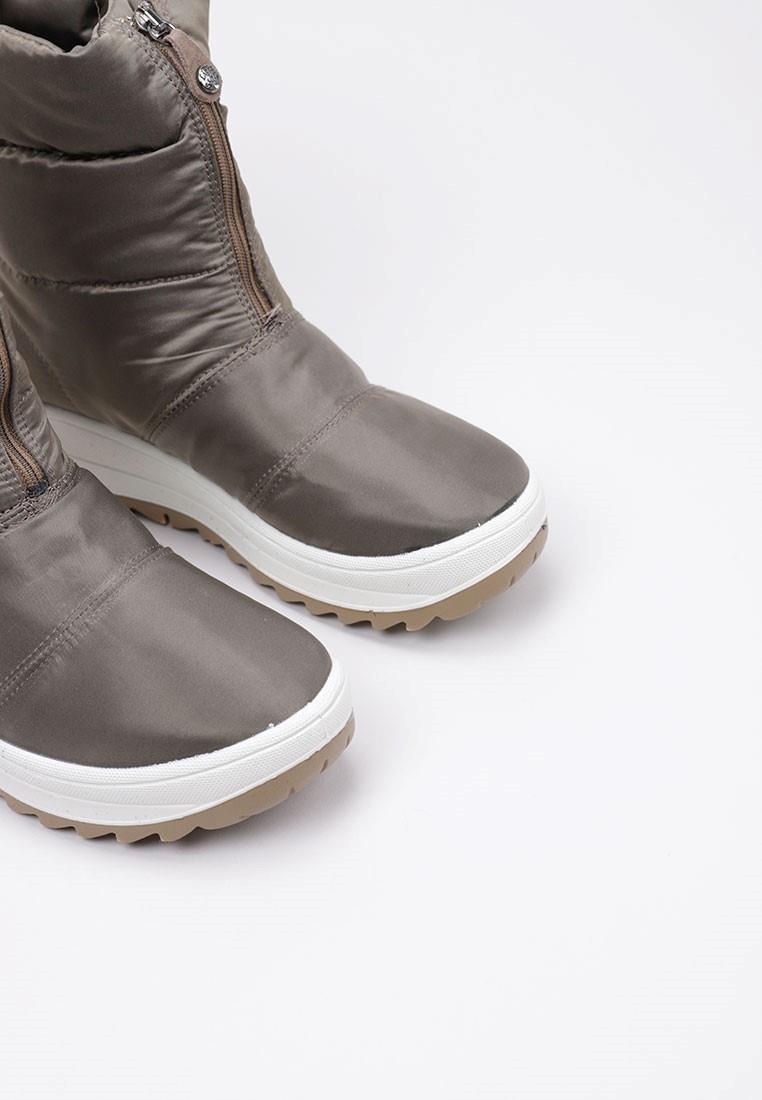 Bottes femme IMAC 459058 Taupe, cuir et textile, Imactex imperméables 3/5