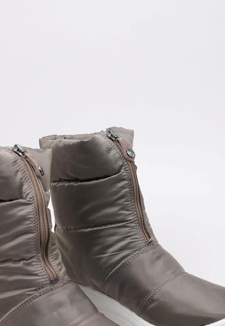 Bottes femme IMAC 459058 Taupe, cuir et textile, Imactex imperméables 4/5