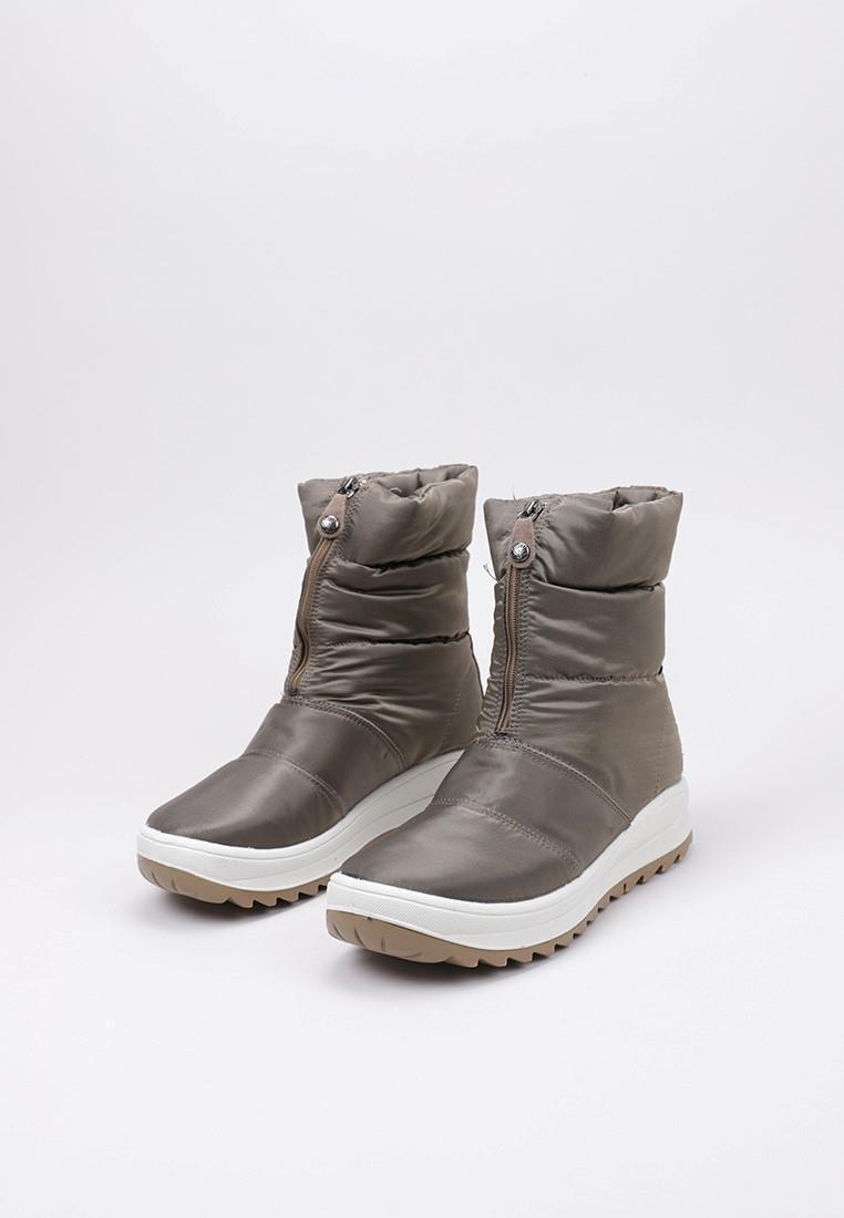 Bottes femme IMAC 459058 Taupe, cuir et textile, Imactex imperméables 2/5