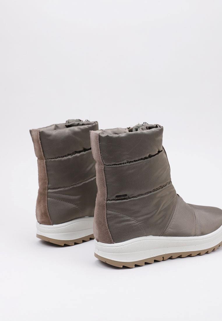 Bottes femme IMAC 459058 Taupe, cuir et textile, Imactex imperméables 5/5