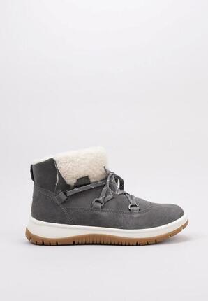 UGG Lakesider Heritage Lace - Bottines femme gris, cuir et textile