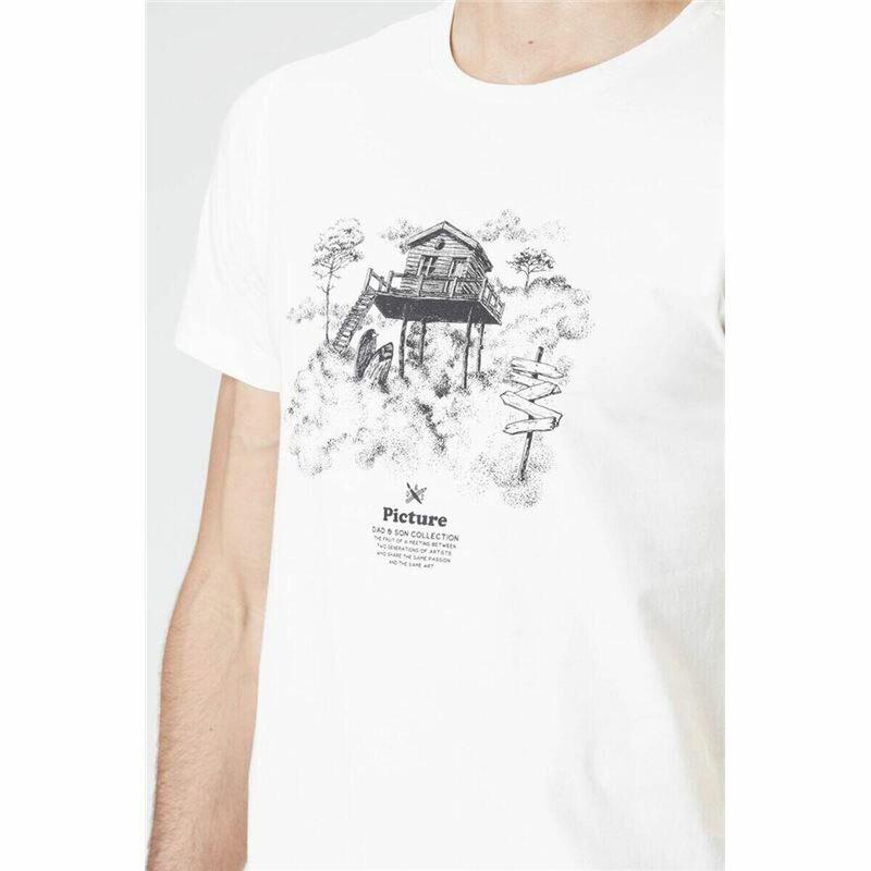 Camiseta Picture  DS Surf Cabin Natural Blanco