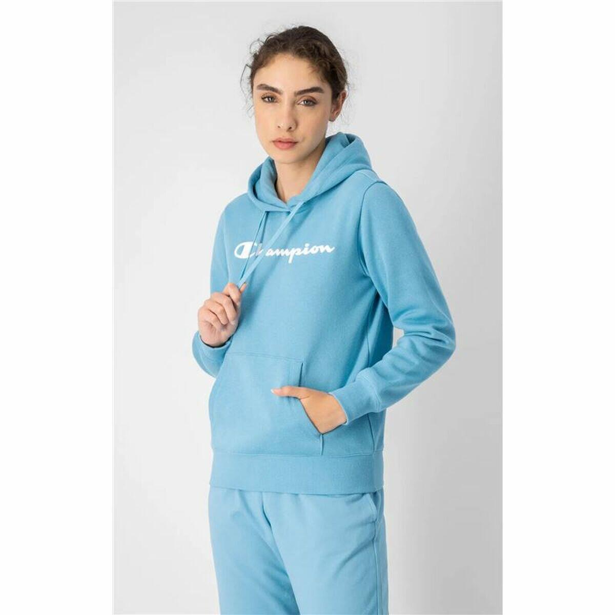 Damen Sweater mit Kapuze Champion Blau 2/5