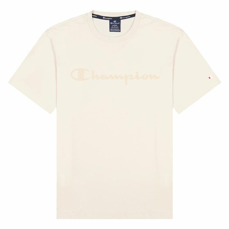 Camiseta de Manga Corta Champion Crewneck T-Shirt M Beige