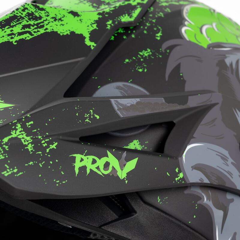 Casque cross SKUD NEGAN Adulte Vert/Noir Prov
