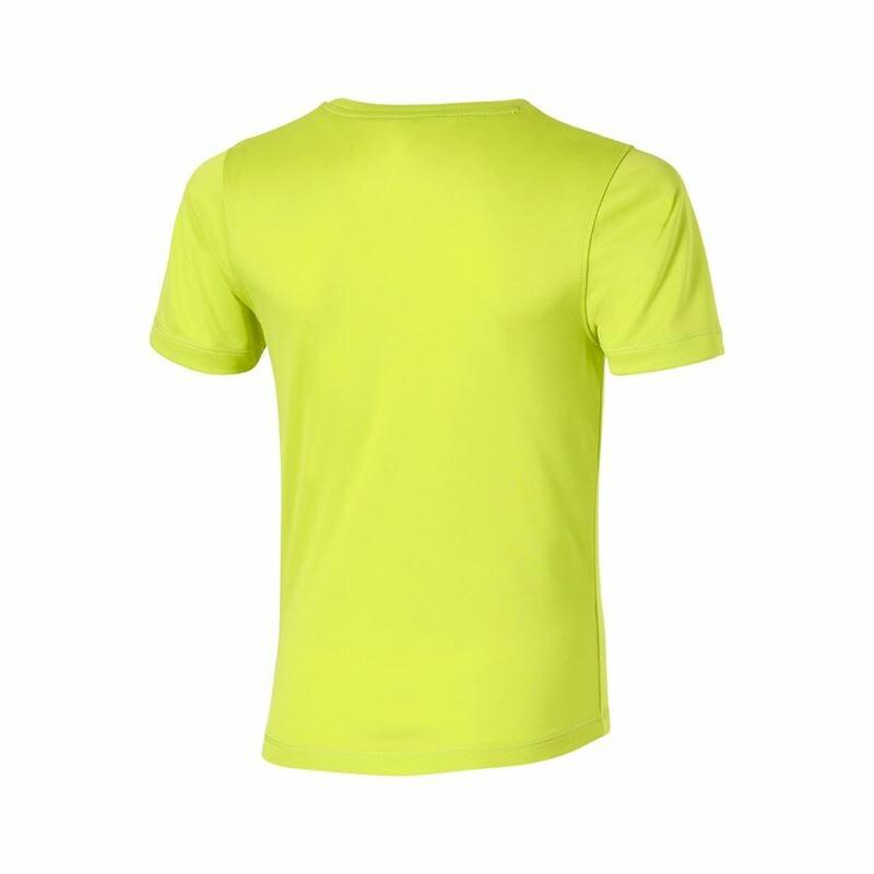 Camiseta de Manga Corta Infantil Asics Run Verde limón