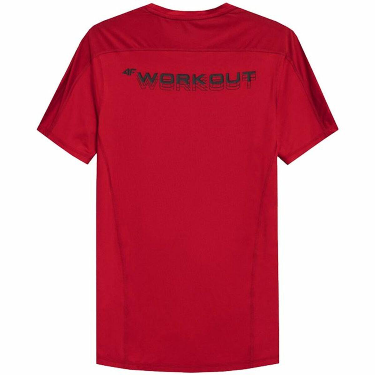 T-shirt à manches courtes homme 4F Quick-Drying Rouge 2/5