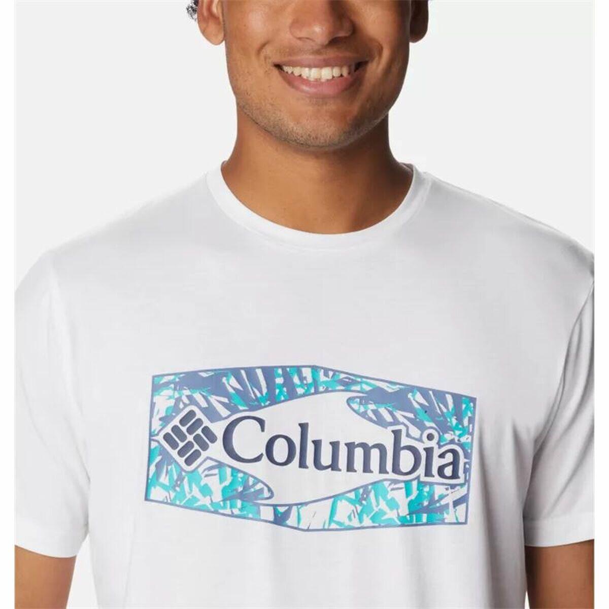 Kurzärmliges Sport T-Shirt Columbia Sun Trek™ Weiß 5/5