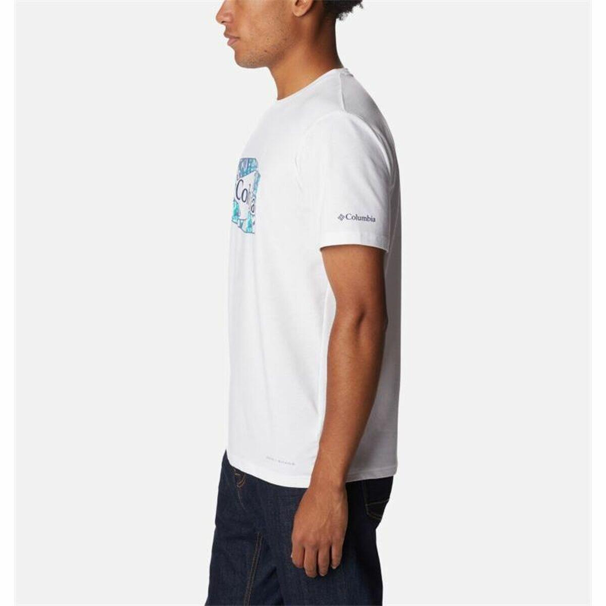 Kurzärmliges Sport T-Shirt Columbia Sun Trek™ Weiß 4/5