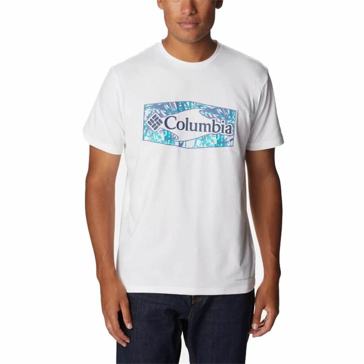 Kurzärmliges Sport T-Shirt Columbia Sun Trek™ Weiß 1/5