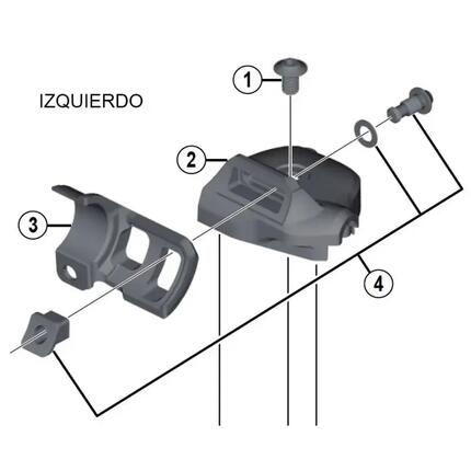 Zespół lewej osłony Shimano SL-M9000-I