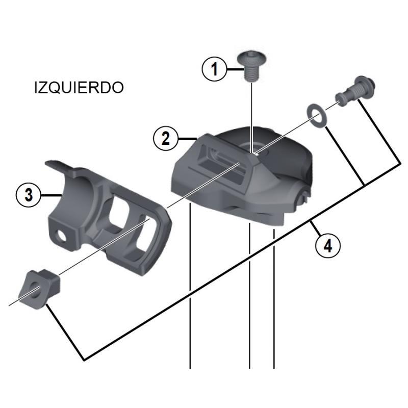 Adaptadores Pulsador A Maneta I Spec II Izquierdo Shimano