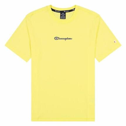 T shirt à manches courtes Champion Crewneck M Jaune