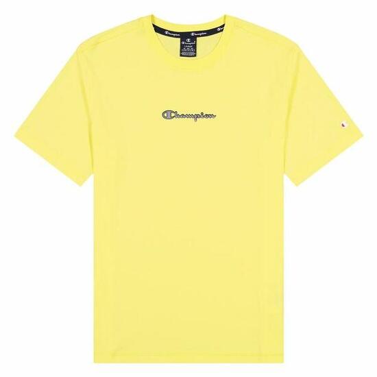 T shirt à manches courtes Champion Crewneck M Jaune