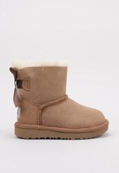 UGG Mini Bailey Bow II — Bottines enfant en cuir (pointure 25)