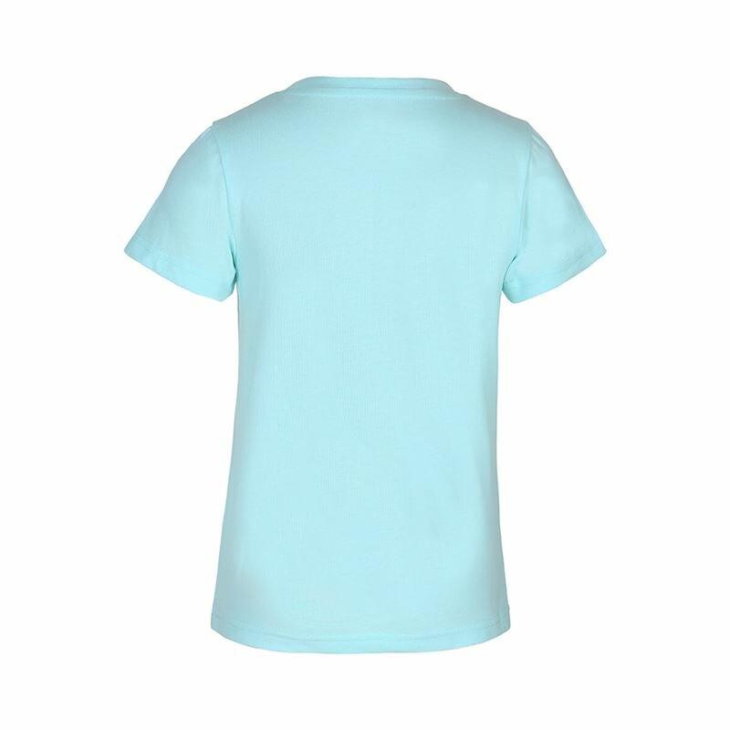 Camiseta de Manga Corta Infantil Kappa Quissy Blue Aguamarina