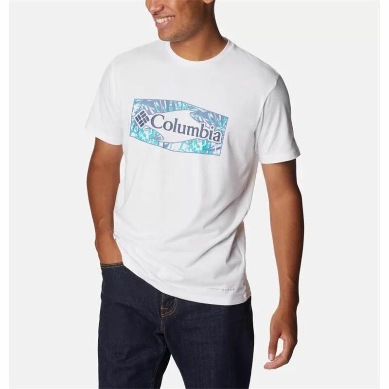 Camiseta Deportiva de Manga Corta Columbia Sun Trek™ Blanco