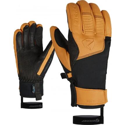 Ziener Ziener Handschoenen GANZENBERG AS(R) AW glove ski alpine HEREN BLACK/TAN