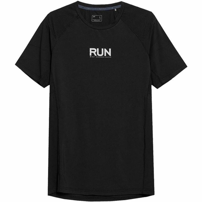 Maglia a Maniche Corte Uomo 4F Run Nero