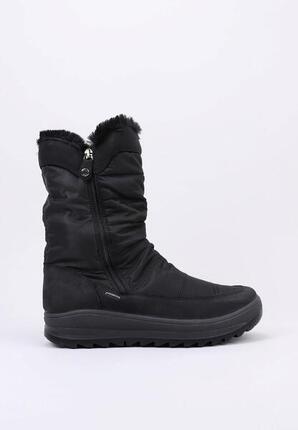 IMAC Bottes Esquimales Femme 459068 - Noir, Imperméables, Cuir et Textile