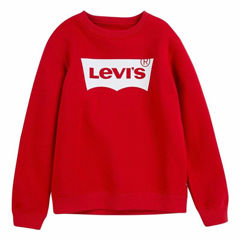 Polar sem Capuz Criança Levi's Batwing Crewneck  Vermelho
