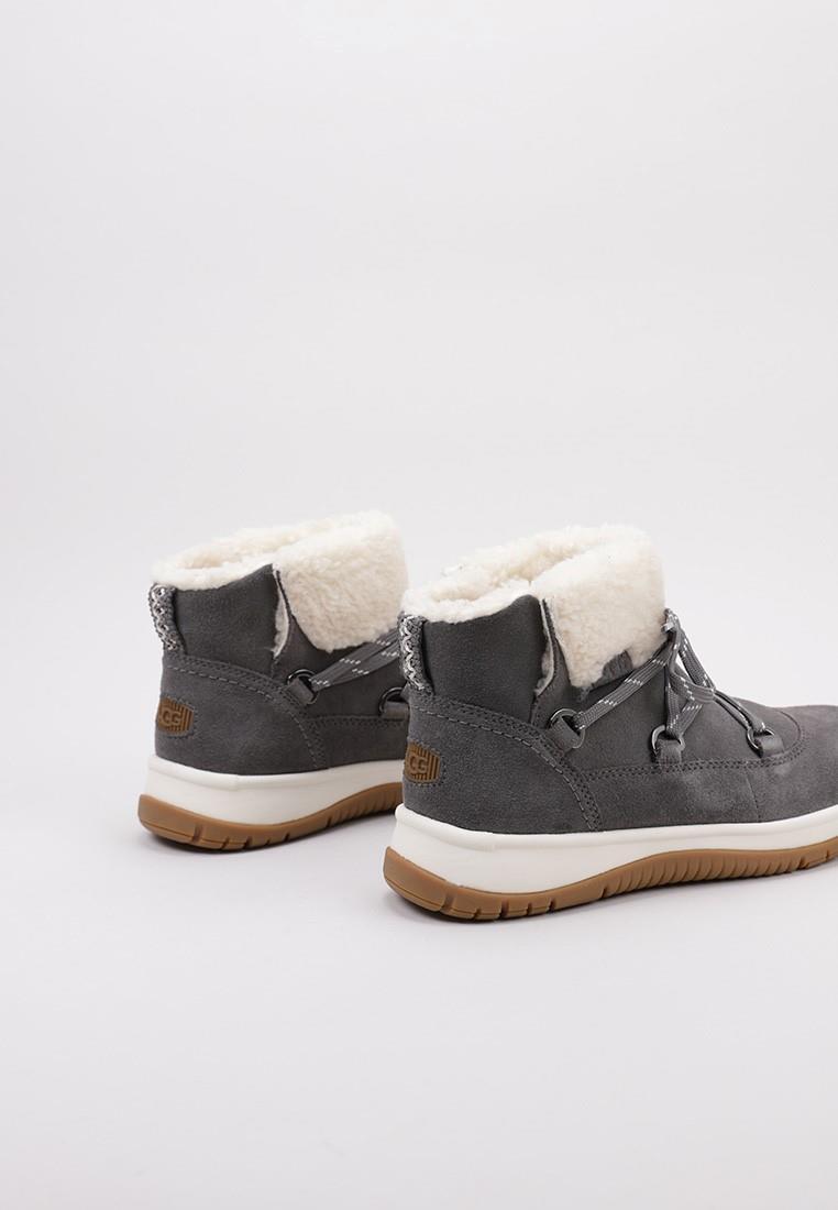 UGG Lakesider Heritage Lace - Botines mujer gris, cuero y textil 4/5