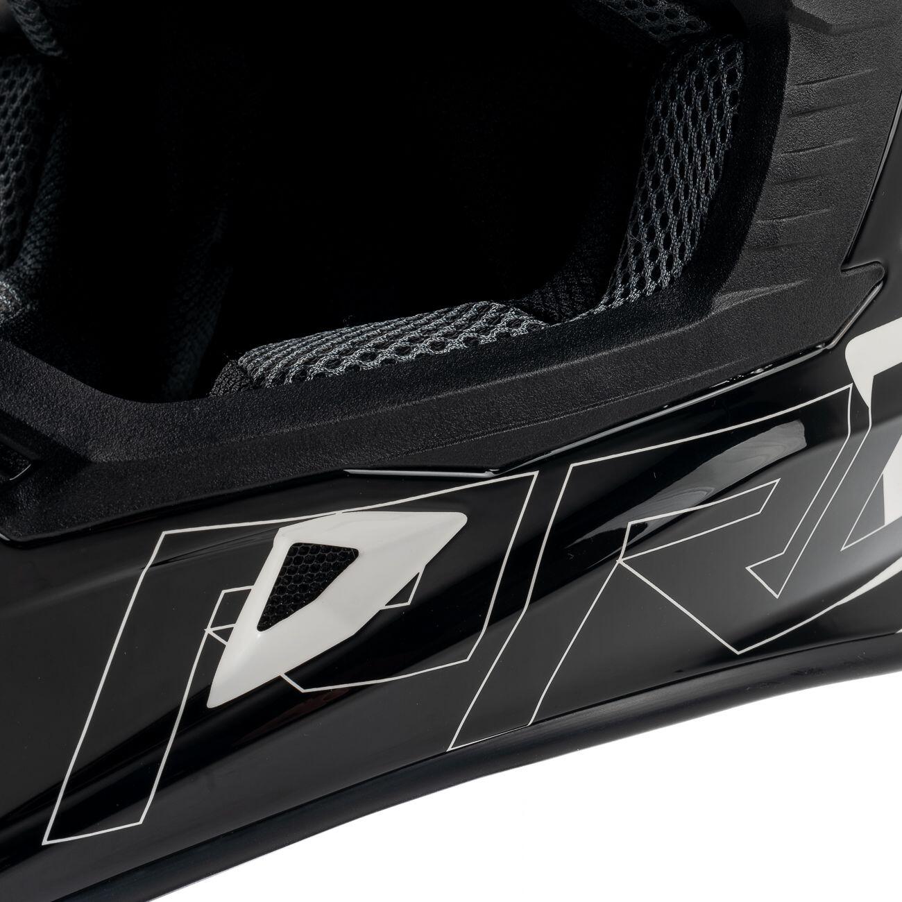 MOTOBLOUZ Casque Cross SKUD DALLAS White/Black pour Scooter Vélo Trottinette 7/7
