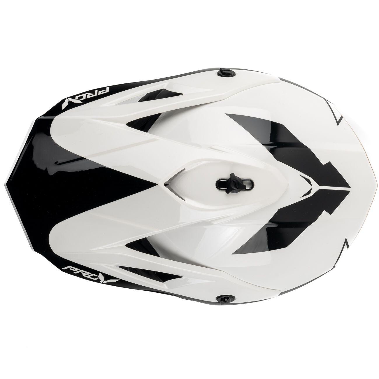 MOTOBLOUZ Casque Cross SKUD DALLAS White/Black pour Scooter Vélo Trottinette 5/7